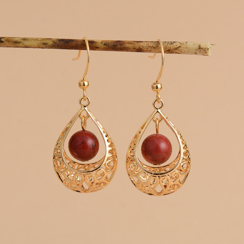 Red Jasper Earrings | Shop Bohemian Gemstone Earrings | ALLORA JADE –  Allora Jade