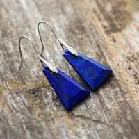 'Marang' Women's Lapis Lazuli Drop Earrings - Allora Jade