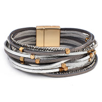'Gindadala' Beads Cuff Bracelet - silver | Allora Jade