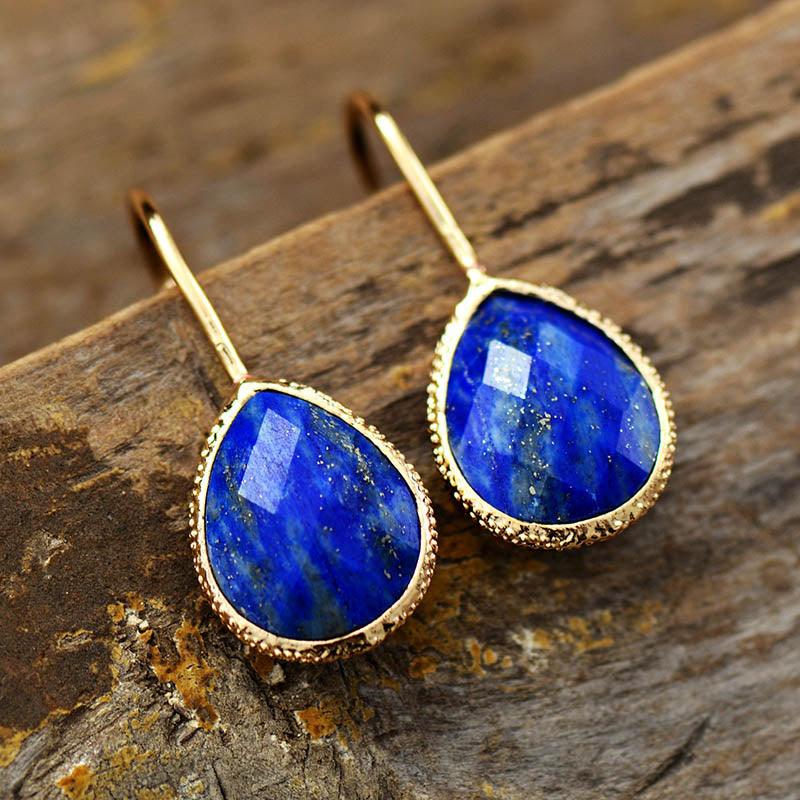 'Yuriyawi' Lapis Lazuli Drop Earrings | ALLORA JADE