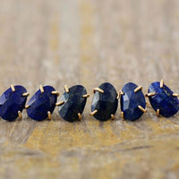 'Balanda' Lapis Lazuli Stud Earrings - Womens Earrings Crystal Earrings - Allora Jade