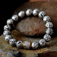 Lava Stone Beaded Stretchy Bracelet - Womens Bracelets Crystal Bracelet - Allora Jade