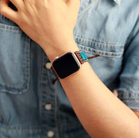 Chakra Jasper Apple Watch Band - silver - Womens Crystal Watch Bands - Allora Jade