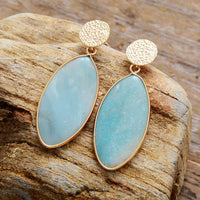 'Bold' Amazonite Dangle Earrings | Allora Jade