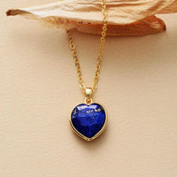 'Lapis Lazuli Heart' Pendant Necklace - Allora Jade